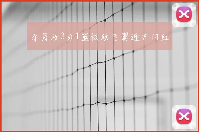 李月汝3分1篮板助飞翼迎开门红